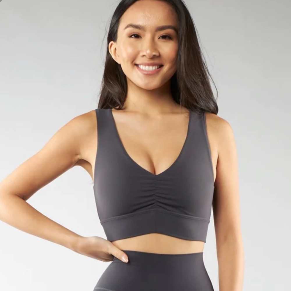 Buffbunny Synthesis Crop Charcoal Grey